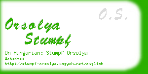 orsolya stumpf business card